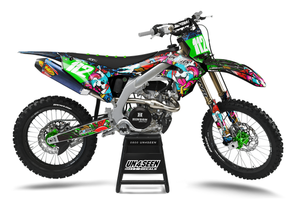 Kawasaki  Hissing Kittys Graphics Kit -Mangled Tom