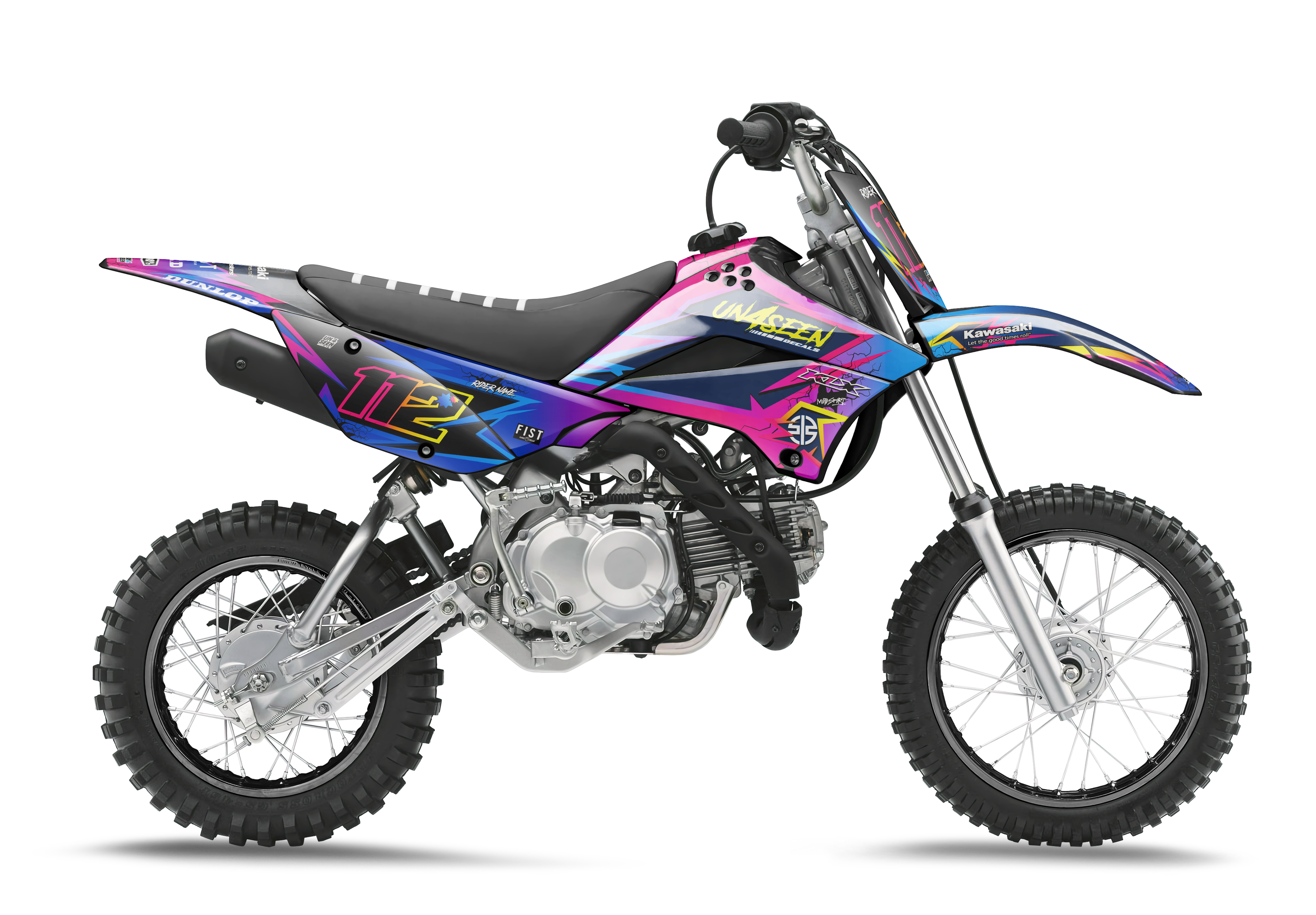 KLX110 Graphics Kit - Explode New Zealand