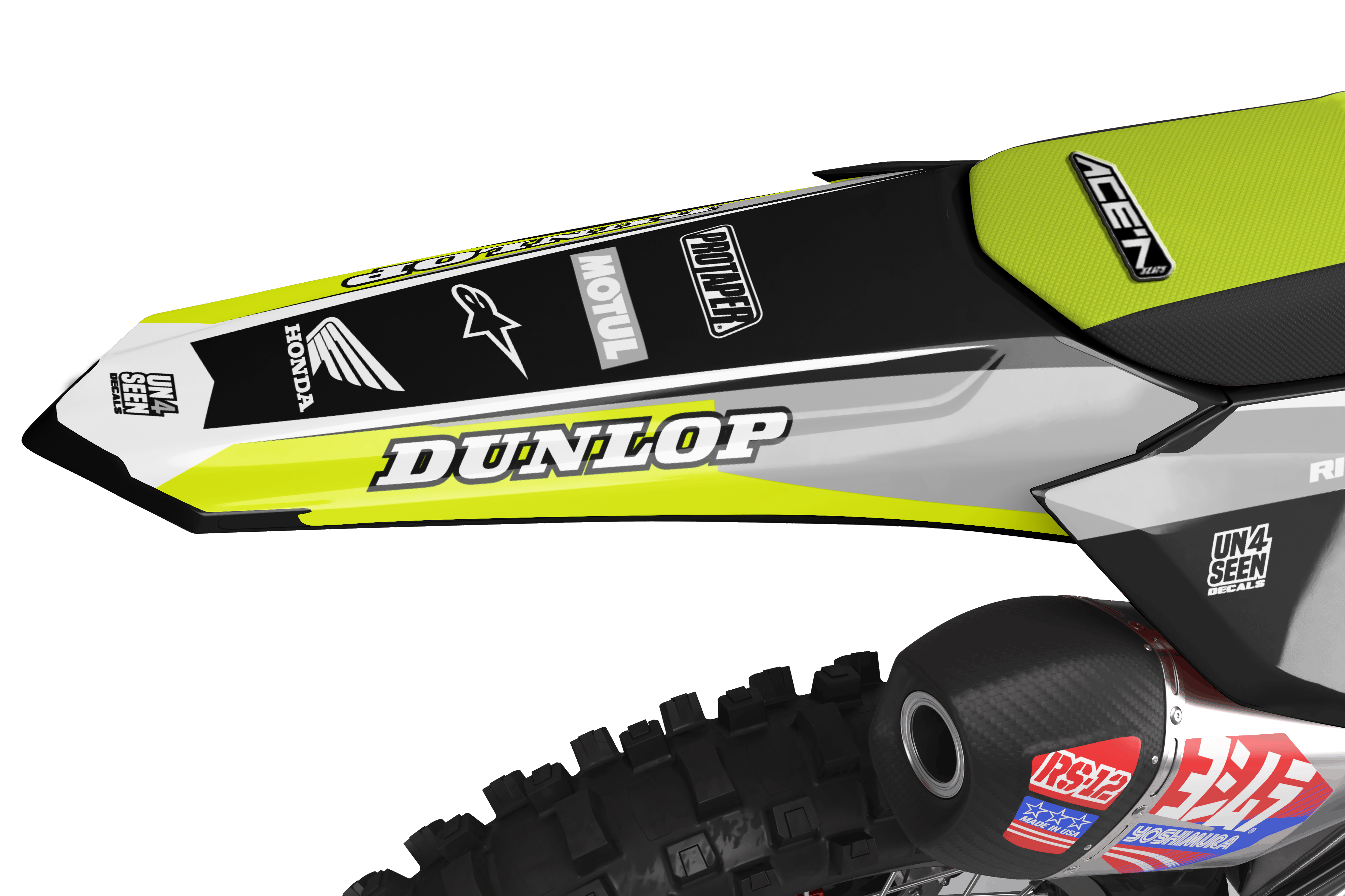 Deepsleep Grey Rider Honda Graphics Kit - Sleep Grey Australia