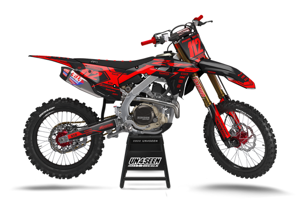 Honda Dxl Red Graphic Kit - CRF CR XR Models | All Years