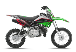 Kawasaki Lion Red Graphic Kit - KK KXF KDX KLX Models | All Years