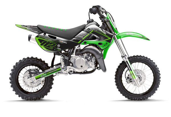 Kawasaki Lion Green Graphic Kit - KK KXF KDX KLX Models | All Years