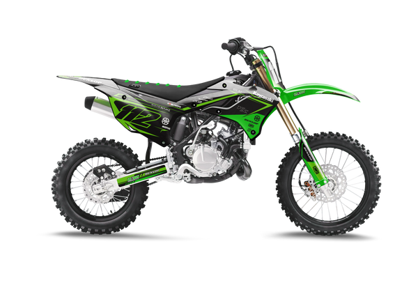 Kawasaki Lion Green Graphic Kit - KK KXF KDX KLX Models | All Years