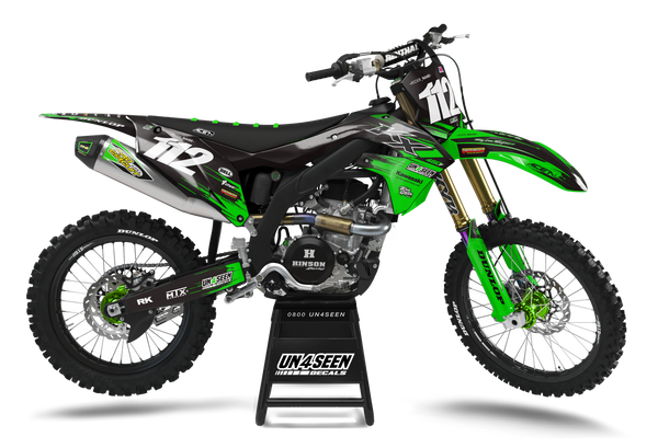 Kawasaki Crush Graphic Kit - KK KXF KDX KLX Models | All Years