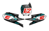 Yamaha Number Background Decals - Alpha