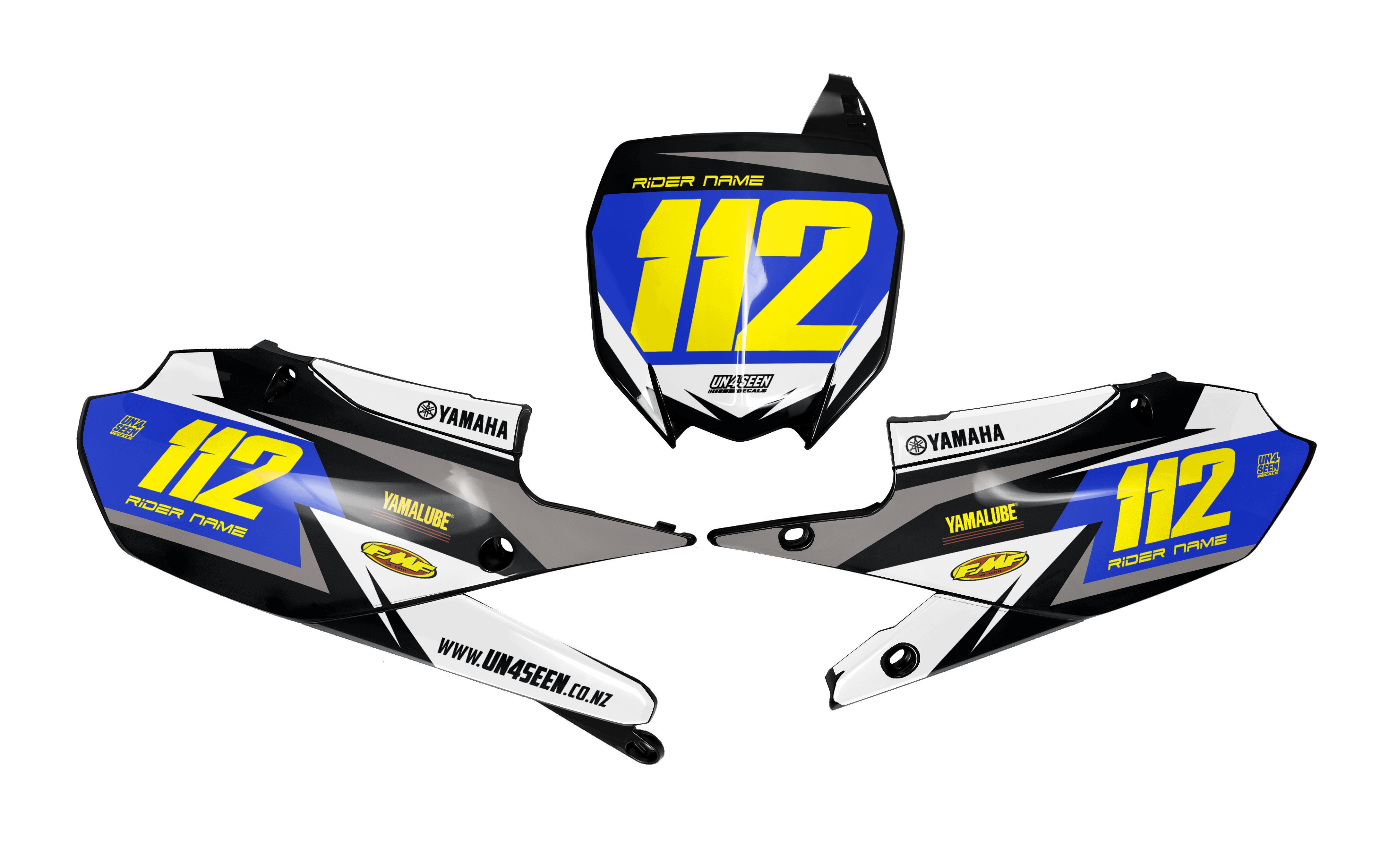 Yamaha Number Background Decals - Point