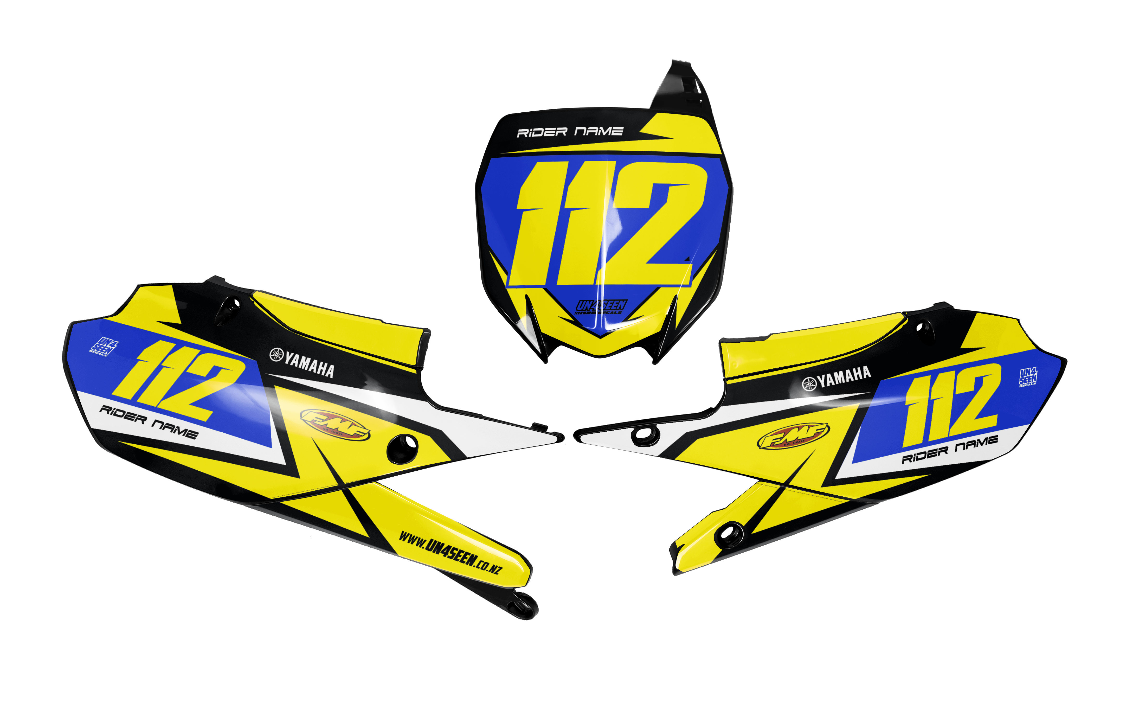 Yamaha Number Background Decals - Factory