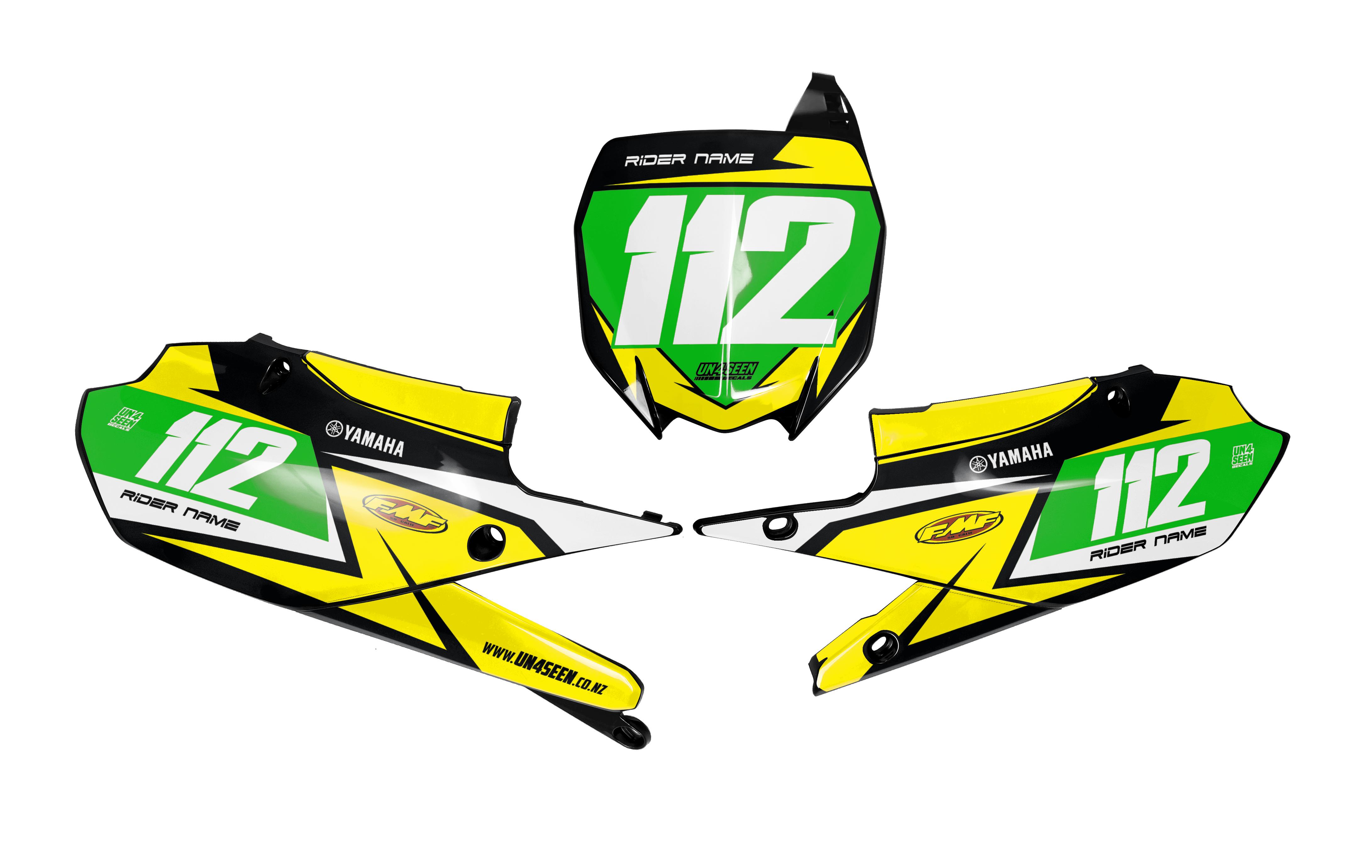 Yamaha Number Background Decals - Factory