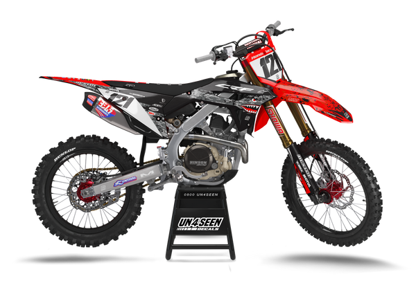 Honda Warboy Grey Graphic Kit - CRF CR XR Models | All Years