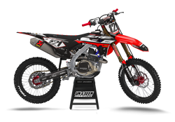 Honda Action Red Graphic Kit - CRF CR XR Models | All Years