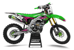 Kawasaki Able Purple Graphic Kit - KK KXF KDX KLX Models | All Years