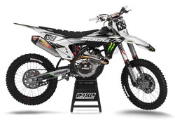 Gasgas Frek White Graphic Kit - MC EC ES EX Models | All Years