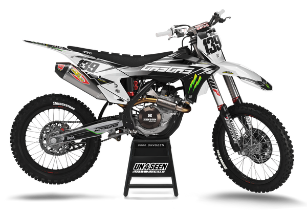 Gasgas Frek White Graphic Kit - MC EC ES EX Models | All Years