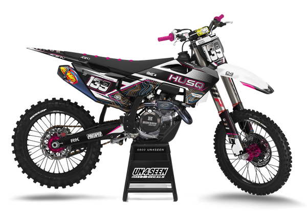 Husqvarna Jam Pink Graphic Kit - TC FC TE TX FE FS FX Models | All Years