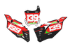 Kawasaki Number Background Decals - Strom