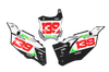 Kawasaki Number Background Decals - Strom