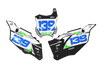 Kawasaki Number Background Decals - Strom