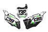 Kawasaki Number Background Decals - Strom