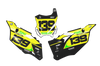 Kawasaki Number Background Decals - Strom