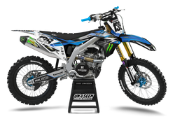 Kawasaki Frek Blue Graphic Kit - KK KXF KDX KLX Models | All Years