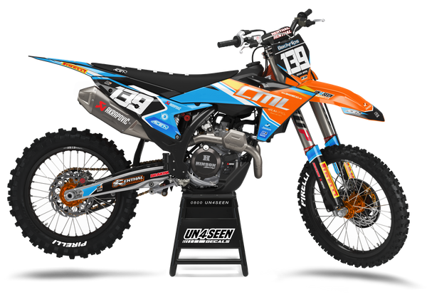 KTM Smoke Blue Graphic Kit - SX SXF XC XCF EXC EXCF Models | All Years