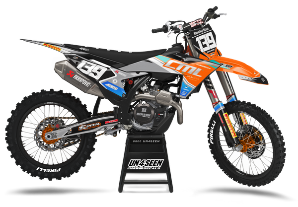 KTM Smoke Grey Graphic Kit - SX SXF XC XCF EXC EXCF Models | All Years