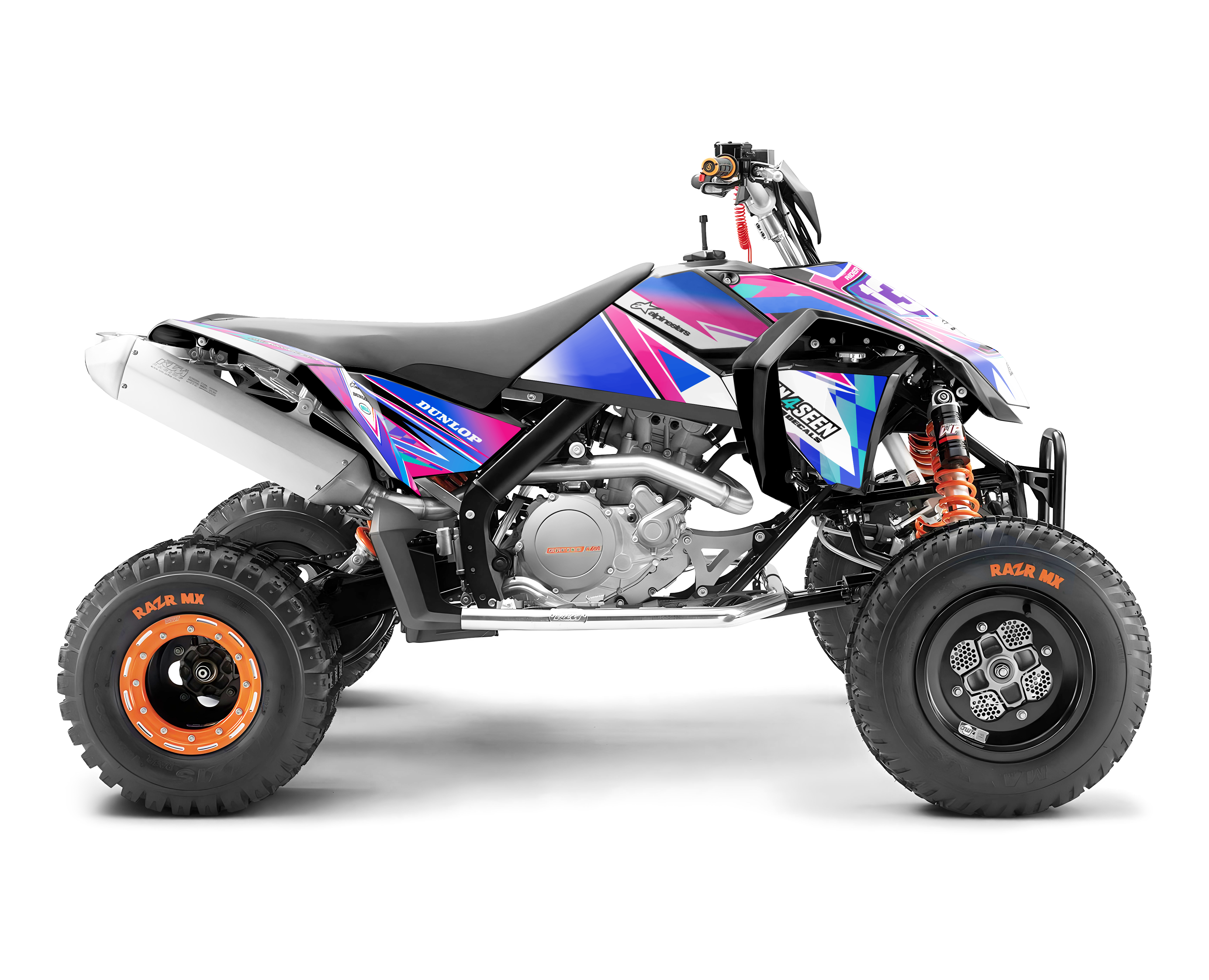 Ativ Custom KTM ATV Graphics Kit - Slay Pink New Zealand
