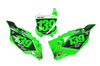Kawasaki Number Background Decals - Bossed