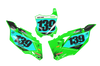 Kawasaki Number Background Decals - Bossed