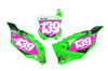 Kawasaki Number Background Decals - Bossed