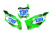 Kawasaki Number Background Decals - Bossed