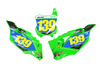 Kawasaki Number Background Decals - Bossed