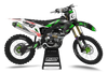 Kawasaki Split By Light Graphics Kit -  Green Dash