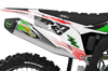 Kawasaki Split By Light Graphics Kit -  Green Dash