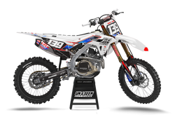 Honda Messy White Graphic Kit - CRF CR XR Models | All Years