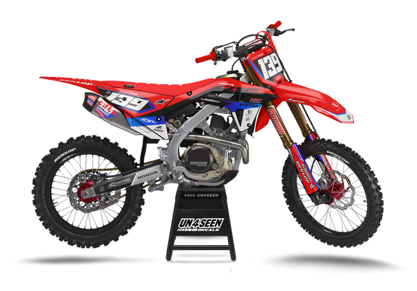 Honda Guise Red Graphic Kit - CRF CR XR Models | All Years