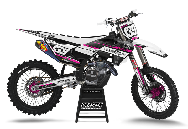 Husqvarna Leopard Pink Graphic Kit - TC FC TE TX FE FS FX Models | All Years