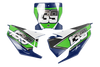 Husqvarna Number Background Decals - Fleet