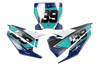 Husqvarna Number Background Decals - Fleet