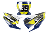 Husqvarna Number Background Decals - Fleet