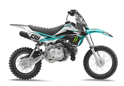 Kawasaki Freak Aqua Graphic Kit - KK KXF KDX KLX Models | All Years