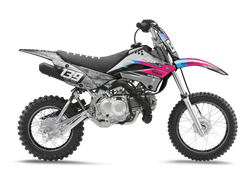 Kawasaki Robotic Pink Graphic Kit - KK KXF KDX KLX Models | All Years