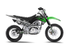KLX140 Graphics Kit - Robotic Green