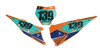 KTM Number Background Decals - Alpha