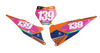 KTM Number Background Decals - Alpha