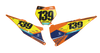KTM Number Background Decals - Alpha