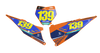 KTM Number Background Decals - Alpha
