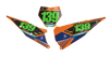 KTM Number Background Decals - Alpha