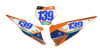 KTM Number Background Decals - Alpha