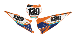 KTM Alpha Number Background - SX SXF XC XCF EXC EXCF Models | All Years